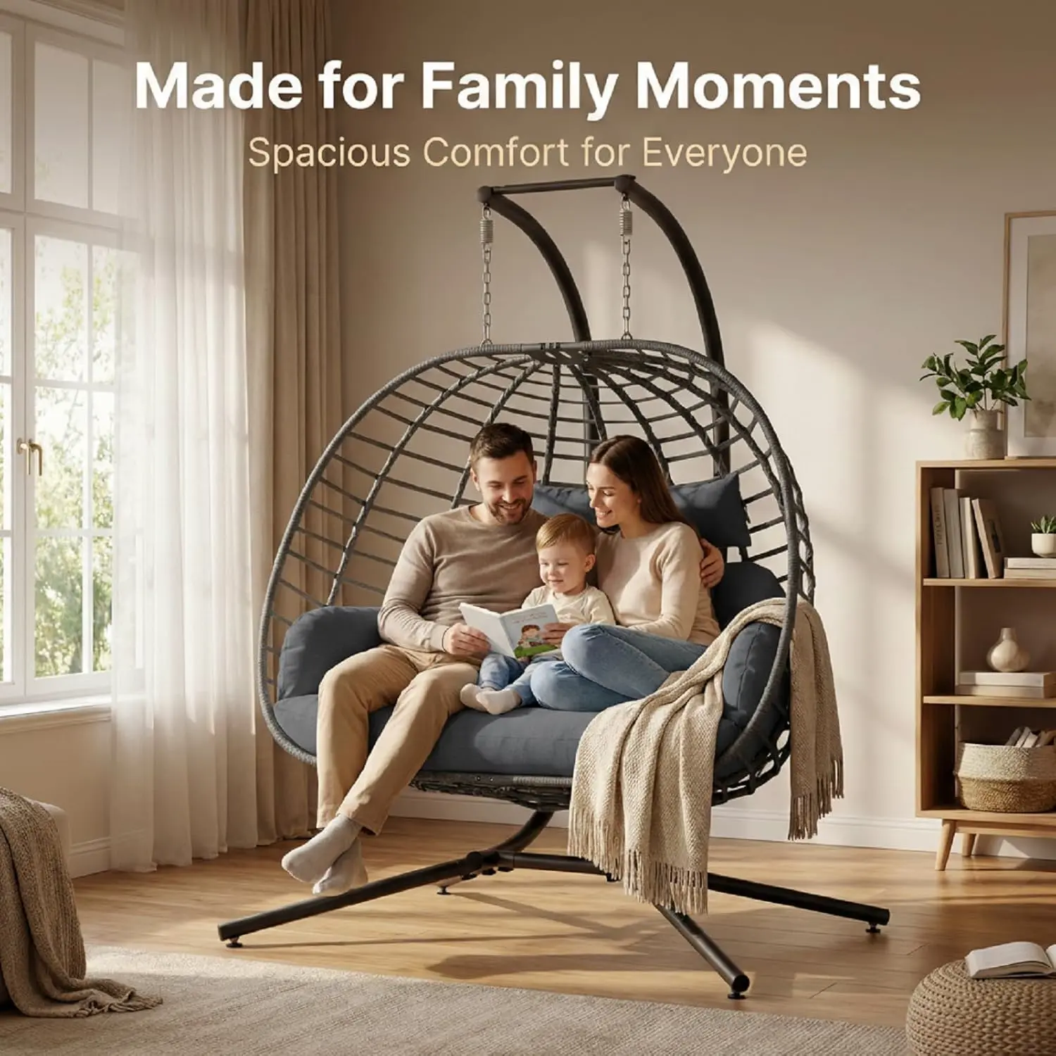 Sillón colgante tipo huevo, imagen 9